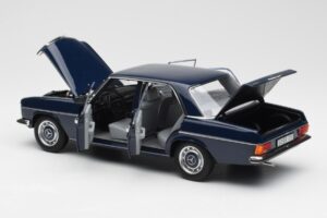 Mercedes 200 W114 Midnight Blauw Dealer Editie Norev 1:18 B66040694 Metaal — afbeelding 5 van 8
