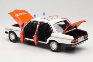 Mercedes 200 W123 Ambulance Wit Norev 1:18 183834 Metaal — afbeelding 3 van 8