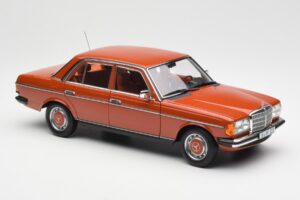 Mercedes 200 W123 English Rood Dealer Editie Norev 1:18 B66040653 Metaal — afbeelding 6 van 8