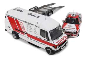 Mercedes 208D + Toyota Celica ST165 Gr.A RAC Safari 1990 Otto 1:18 OT480 Hars — afbeelding 2 van 4