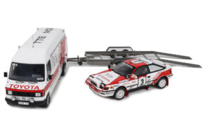 Mercedes 208D + Toyota Celica ST165 Gr.A RAC Safari 1990 Otto 1:18 OT480 Hars — afbeelding 3 van 4