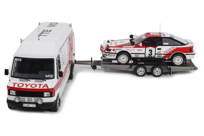 Mercedes 208D + Toyota Celica ST165 Gr.A RAC Safari 1990 Otto 1:18 OT480 Hars