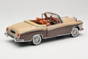 Mercedes 220 SE W128 Cabriolet Brons Rood Sun Star 1:18 3572 Metaal — afbeelding 3 van 8