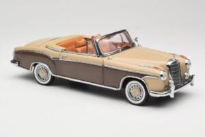 Mercedes 220 SE W128 Cabriolet Brons Rood Sun Star 1:18 3572 Metaal — afbeelding 6 van 8