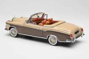 Mercedes 220 SE W128 Cabriolet Brons Rood Sun Star 1:18 3572 Metaal — afbeelding 7 van 8