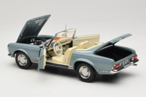 Mercedes 230 SL W113 Horizon Blue Norev 1:18 183992 Metaal — afbeelding 6 van 9