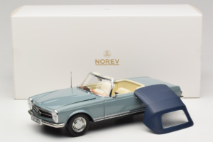 Mercedes 230 SL W113 Horizon Blue Norev 1:18 183992 Metaal — afbeelding 9 van 9
