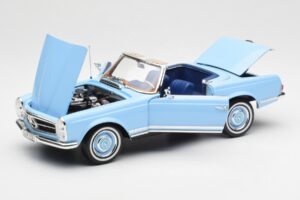 Mercedes 230 SL W113 Pagoda Horizon Blauw Dealer Editie Norev 1:18 B66040633 Metaal — afbeelding 2 van 10