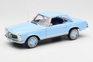 Mercedes 230 SL W113 Pagoda Horizon Blauw Dealer Editie Norev 1:18 B66040633 Metaal — afbeelding 3 van 10