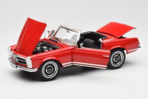 Mercedes 230 SL W113 Pagoda Rood Norev 1:18 B660640596 Metaal — afbeelding 2 van 8