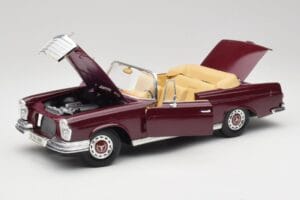 Mercedes 280SE W108 Bordeaux Rood Maisto 1:18 31811 Metaal — afbeelding 2 van 8