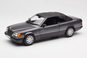 Mercedes 300 CE-24 W124 Cabriolet Paars Metallic Norev 1:18 183567 Metaal — afbeelding 3 van 10