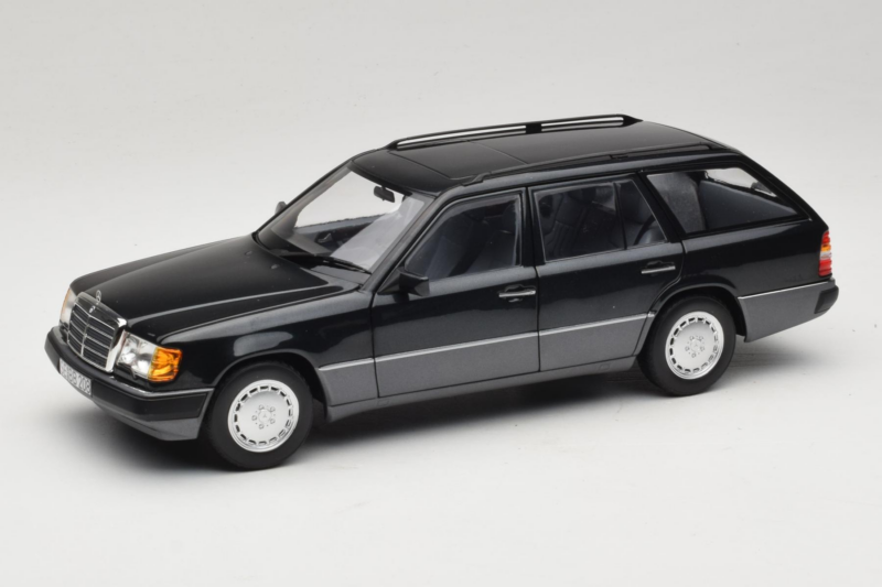 Mercedes 300 D W124 Stationwagen Zwart Norev 1:18 183960 Metaal