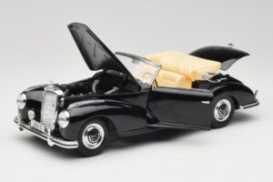 Mercedes 300 S W188 Cabriolet Zwart Tchibo 1:18 36782 Metaal — afbeelding 2 van 8