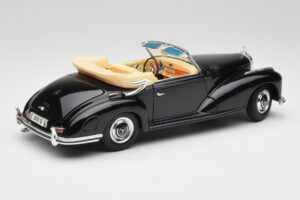 Mercedes 300 S W188 Cabriolet Zwart Tchibo 1:18 36782 Metaal — afbeelding 3 van 8