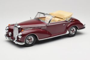 Mercedes 300 SC W188 Cabriolet Donkerrood KK-Scale 1:18 KKDC180942 Metaal