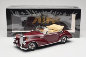Mercedes 300 SC W188 Cabriolet Donkerrood KK-Scale 1:18 KKDC180942 Metaal — afbeelding 6 van 6