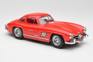 Mercedes 300 SL Rood Bburago 1:18 3015 Metaal — afbeelding 6 van 8