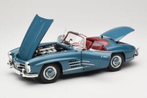 Mercedes 300 SL W198 Roadster Blauw Minichamps 1:18 180039035 Metaal — afbeelding 2 van 8