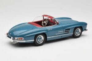 Mercedes 300 SL W198 Roadster Blauw Minichamps 1:18 180039035 Metaal — afbeelding 3 van 8