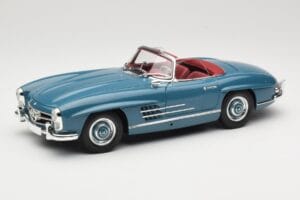 Mercedes 300 SL W198 Roadster Blauw Minichamps 1:18 180039035 Metaal