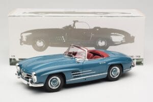 Mercedes 300 SL W198 Roadster Blauw Minichamps 1:18 180039035 Metaal — afbeelding 8 van 8