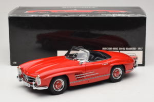 Mercedes 300 SL Roadster Rood Minichamps 1:18 180039031 Metaal — afbeelding 8 van 8