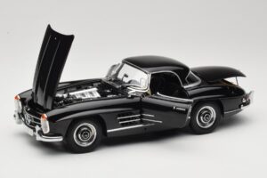 Mercedes 300 SL W198 Roadster With Hardtop Zwart Minichamps 1:18 180039040 Metaal — afbeelding 2 van 8