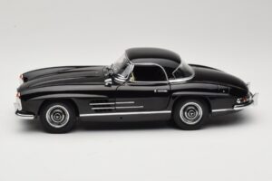 Mercedes 300 SL W198 Roadster With Hardtop Zwart Minichamps 1:18 180039040 Metaal — afbeelding 4 van 8