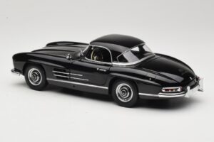 Mercedes 300 SL W198 Roadster With Hardtop Zwart Minichamps 1:18 180039040 Metaal — afbeelding 7 van 8