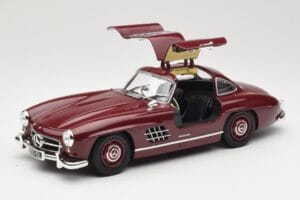 Mercedes 300 SL W198 Gullwing Donkerrood Minichamps 1:18 110037218 Metaal — afbeelding 2 van 8
