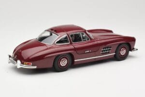 Mercedes 300 SL W198 Gullwing Donkerrood Minichamps 1:18 110037218 Metaal — afbeelding 3 van 8