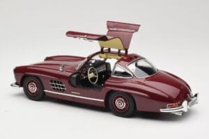 Mercedes 300 SL W198 Gullwing Donkerrood Minichamps 1:18 110037218 Metaal — afbeelding 5 van 8