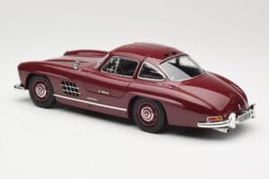 Mercedes 300 SL W198 Gullwing Donkerrood Minichamps 1:18 110037218 Metaal — afbeelding 7 van 8