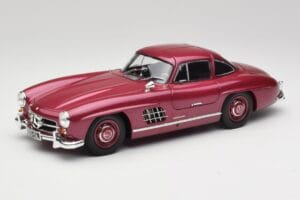 Mercedes 300 SL W198 Vuurrood Minichamps 1:18 180039008 Metaal