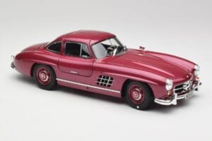 Mercedes 300 SL W198 Vuurrood Minichamps 1:18 180039008 Metaal — afbeelding 6 van 8