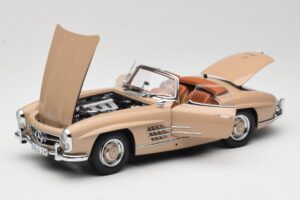 Mercedes 300 SL W198 Roadster Lichtbruin Minichamps 1:18 180039032 Metaal — afbeelding 2 van 8