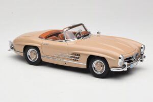 Mercedes 300 SL W198 Roadster Lichtbruin Minichamps 1:18 180039032 Metaal — afbeelding 6 van 8