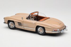 Mercedes 300 SL W198 Roadster Lichtbruin Minichamps 1:18 180039032 Metaal — afbeelding 7 van 8