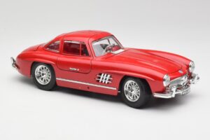 Mercedes 300 SL W198 Red Metallic Bburago 1:18 3013-M1 Metaal — afbeelding 6 van 8