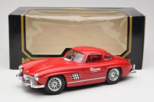 Mercedes 300 SL W198 Red Metallic Bburago 1:18 3013-M1 Metaal — afbeelding 8 van 8