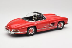 Mercedes 300 SL W198 Roadster Rood Met Hardtop Minichamps 1:18 180039041 Metaal — afbeelding 3 van 8