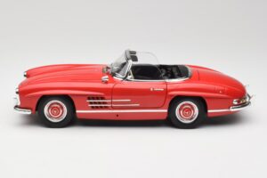 Mercedes 300 SL W198 Roadster Rood Met Hardtop Minichamps 1:18 180039041 Metaal — afbeelding 4 van 8