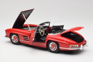 Mercedes 300 SL W198 Roadster Rood Met Hardtop Minichamps 1:18 180039041 Metaal — afbeelding 5 van 8