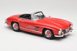 Mercedes 300 SL W198 Roadster Rood Met Hardtop Minichamps 1:18 180039041 Metaal — afbeelding 6 van 8