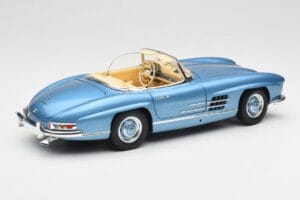 Mercedes 300 SL W198 Roadster Hardtop Light Blue Metallic Minichamps 1:18 180039042 Metaal — afbeelding 4 van 9