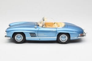 Mercedes 300 SL W198 Roadster Hardtop Light Blue Metallic Minichamps 1:18 180039042 Metaal — afbeelding 5 van 9