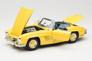 Mercedes 300 SL W198 Roadster Hardtop Signal Yellow Minichamps 1:18 180039044 Metaal — afbeelding 2 van 9