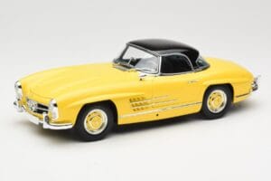 Mercedes 300 SL W198 Roadster Hardtop Signal Yellow Minichamps 1:18 180039044 Metaal — afbeelding 3 van 9