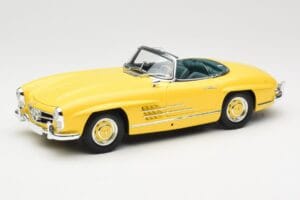 Mercedes 300 SL W198 Roadster Hardtop Signal Yellow Minichamps 1:18 180039044 Metaal